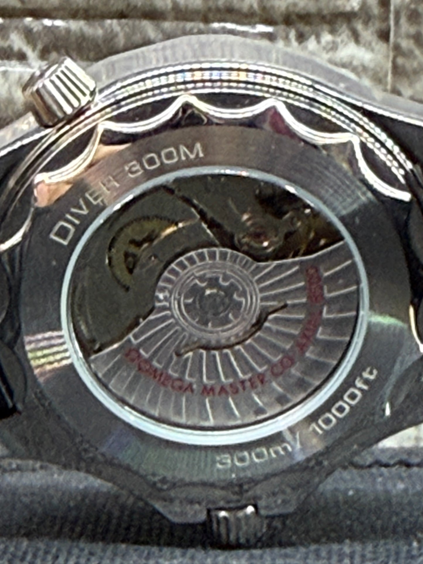 SEAMASTER DIVER 300 BLACK DIAL RUBBER STRAP (2023)