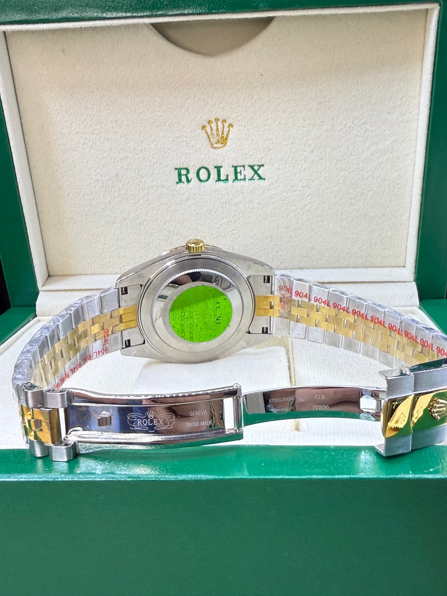 Date just 41mm two tone sky dial