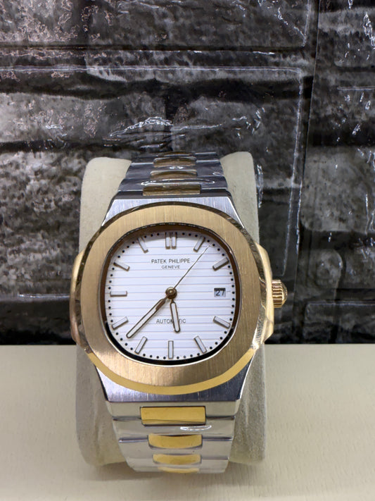 Patek Philippe Nautilus 2-Tone 3700 White Dial 3800_2TONE_White